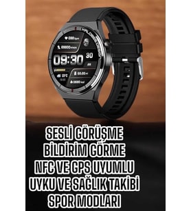 Mey İthalat® Akıllı Saat Bluetooth Bağlantılı Amoled Ekran Uyku Takibi