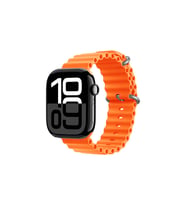 Apple Watch 42mm Uyumlu Kordon Ocean Silikon Yumuşak Esnek Metal Tokalı Zore KRD-75 Kayış