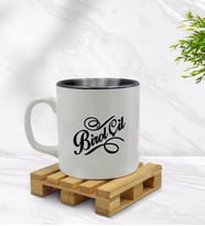 BK Gift Kişiye Özel İsimli İçi Siyah Renkli Kupa Bardak Model 5