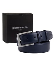Pierre Cardin Deri Erkek Kemer (En 3,5 cm) PC2009 (Lacivert)