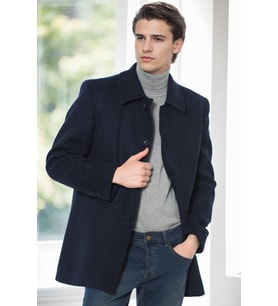 PLT9206 DEWBERRY ERKEK PALTO-LACİVERT