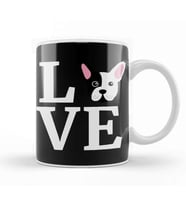 Love My French Bulldog Kupa Bardak Porselen
