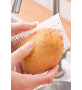 Parmak Geçirilebilir Sebze Meyve Temizleme Patates Soyma Fırçası