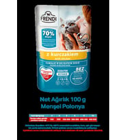 Petlovebutik Frendi Tavuklu Lezzetli Soslu 100gr Kedi Yaş Maması