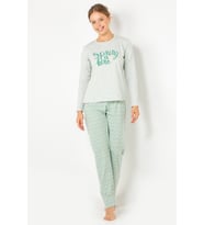 DoReMi Bayan Pijama Takımı (Yeşil-Yesıl)