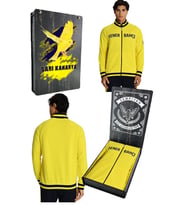 Fenerbahçe Sarı Tribün UV Baskılı Arma Detay Erkek Sweatshirt (Lacivert)