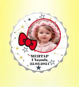 Fiyonklu Yaşında Resimli İsimli Yıldız Haritası Magnet Açacak Kişiye Özel