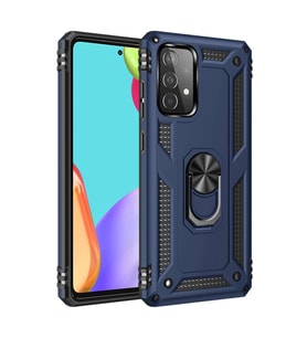 Samsung Galaxy A33 5g Kılıf Sofya Yüzüklü Silikon Kapak - Lacivert