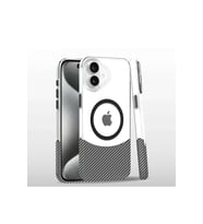iPhone 16 Carbon Puzzle Magsafe Kapak - Beyaz