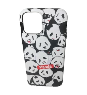 İphone 12-12 Pro Uyumlu Digital Panda Baskılı Kaliteli Telefon Kılıfı (A.Beyaz)