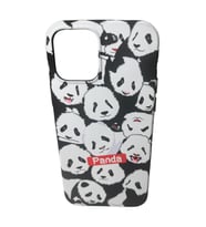 İphone 12-12 Pro Uyumlu Digital Panda Baskılı Kaliteli Telefon Kılıfı (A.Beyaz)