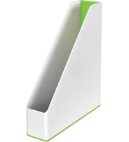Leitz 53621054 Wow İki Renkli Kutu Klasör,Beyaz/Yeşil