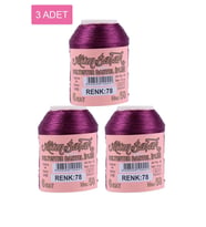 Northcity 3 Adet Altınbaşak Oya ve Dantel İpi 20 gr - Royaleks - No: 078