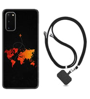 Samsung A02S A03S A10 A12 A13 A21S A22 Kılıf Boyun Askılı Silikon İz Bırakan Uçak 1778
