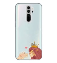 Redmi Note 8 Pro Uyumlu Aslan Kral Tasarımlı Şeffaf Telefon Kılıfı