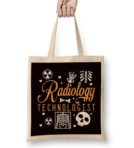 Radiology Technologist Rad Tech Radiographer Medicine Bez Çanta Uzun Saplı