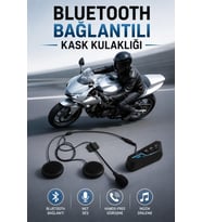 Kask Kulaklığı Motosiklet Intercom Interkom Dinleme Konuşma Özellikli Su Geçirmez