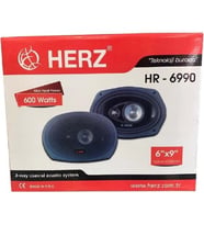 Herz HR-6990 600 Watts Oval Oto Hoparlör 6x9 163MMX235MM (Siyah)