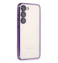 Galaxy S23 Kılıf Razer Lensli Silikon - Mor