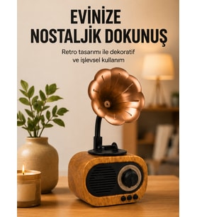 Tasarımlı Hoparlör Fm Radyo Çoklu Medya Yeni Nesil