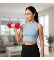 Ps Spor 0.5 Kg Dambıl ve suluk x 2 Adet ( Pembe ) (Pudra Pembe)