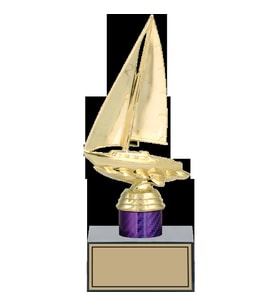ODAK KUPA - Figürlü Kupalar - Yelken Figürlü Kupalar FG-002 C - 23 cm