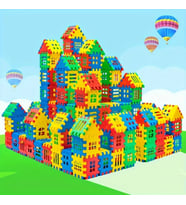 Puzzle City 3d Yapı Ve Tasarım Blokları 64 Parça Eğitici Oyuncak