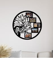 Kişiye Özel 5 Fotoğraflı Mdf Tablo (Siyah)