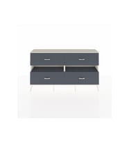 Arges Konsol 2 Raflı 4 Çekmeceli  176x30x99 Aytaşı-Antrasit