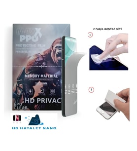 Samsung Galaxy M20 NANO Ekran Koruyucu Esnek ULTRA İnce - MAXXPRO - HD ŞEFFAF HAYALET