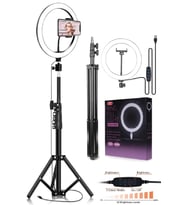 10 Inç Youtuber LED Işık Seti, Tripod ve Makyaj Aydınlatması