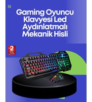 PG8018 LED Aydınlatmalı Mekanik Klye Mouse – Oyunlarda Üstün Performans