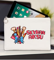 BK Gift Kişiye Özel İsimli-3 Tablet Çantası 30x21cm(12 Renk Seçeneği), Ipad Çantası, Baskılı Tablet Kılıfı (Ham)