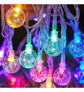 20 Led Kristal Top Rgb Pilli