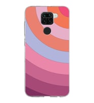 Xiaomi Redmi Note 9 Uyumlu Kapak  Renk Cümbüşü Tasarımlı Şeffaf Silikon Kılıf