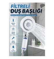 Güçlü Su Akışlı Filtreli Duş Başlığı – Şeffaf Filtre Hazneli Pratik Tasarım