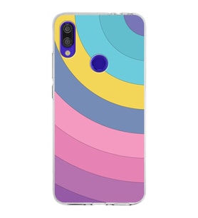 Xiaomi Redmi Note 7 Pro Uyumlu Kapak Renk Cümbüşü Tasarımlı Şeffaf Silikon Kılıf