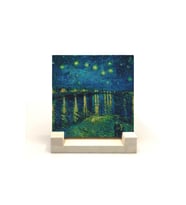Ren Nehrinde Yıldızlı Bir Gece (Vincent Van Gogh, 1888) Baskılı Taş Masaüstlük 10X10