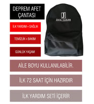 TatuArc Tam Kapsamlı Hazır Deprem Çantası Afet İçin İlk Yardım Acil Durum Yaşam Kiti Depreme Hazırlık