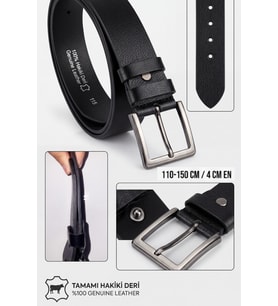 Titan Belt- %100 Hakiki Deri Tek Parça 4 cm Erkek Kemer