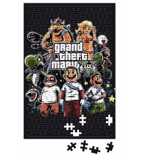 Grand Theft Mario Puzzle 240 Parça Yapboz