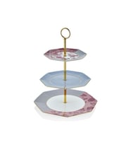LAMEDORE TEA DELİGHT 3 KATLI KURABİYELİK REGENCY DAMASK