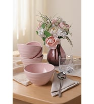 Keramika Açık Pembe Escargot Kase 14 cm 4 Adet 551