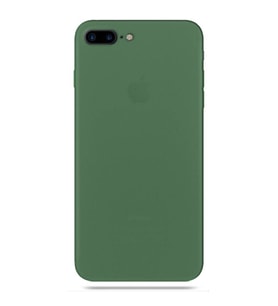 Apple iPhone 8 Plus Transparent Slim Case Yeşil