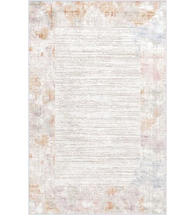 Eliana Home Baskılı, Yıkanabilir Kaymaz Taban Salon Halısı LNA0724 100x150 cm (Krem)