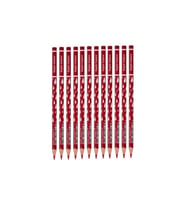 Faber Castel Faber-Castell Damla Desenli Başlık Kalemi Kırmızı 12'li