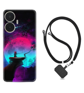 Realme C55 Kılıf Resimli Boyun Askılı İpli Desenli Silikon Series Lost Warrior 1840
