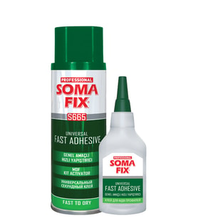 200+50 ml Somafix Hızlı Yapıştırıcı Çift Komponentli Süper Hızlı Şok Yapıştırıcı