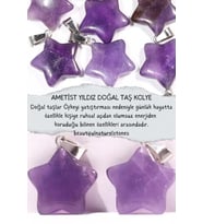 Nelleovana Ametist Yıldız Doğal Taş Kolye ( Yaşam Sevinçi )