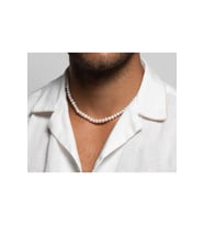 Erkek İnci Kolye 925 Ayr (Gold)
